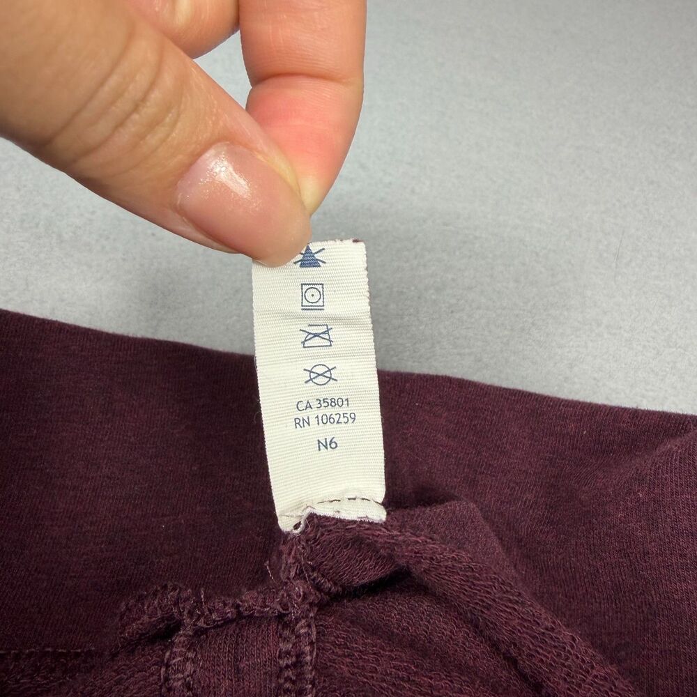 Lululemon Sweatshirt Womens 4 Red Cowl Neck Pullover Zip Pocket Logo Yoga Top - Picture 7 of 16